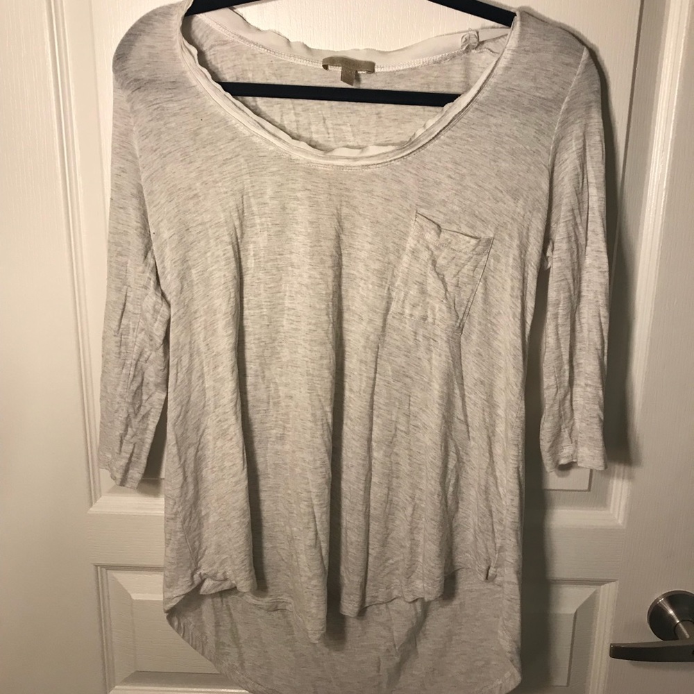 Gently Worn Bordeaux 3/4 sleeve shirt
